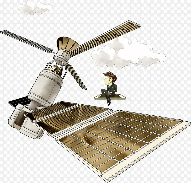 现代化科技雷达卫星全方位监控