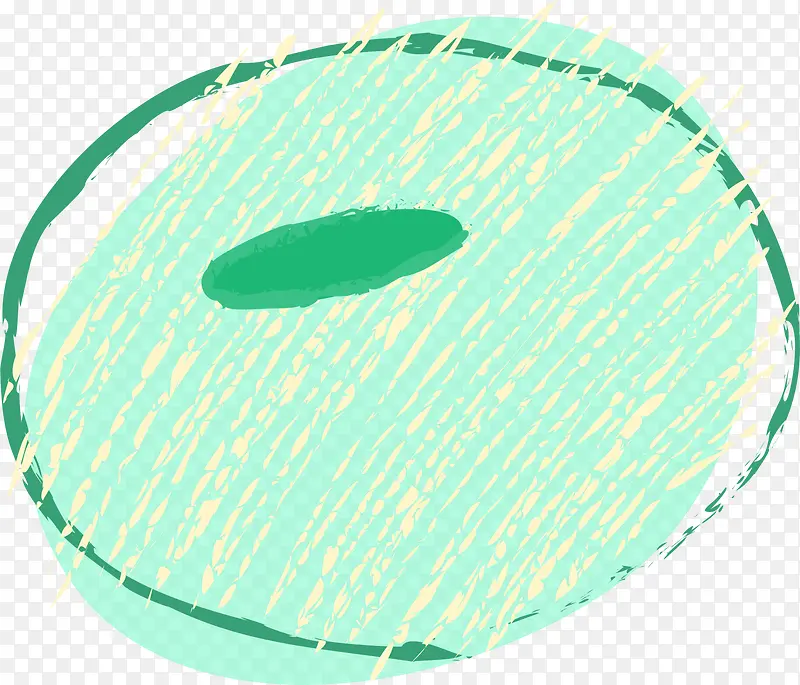 绿色涂鸦圆圈