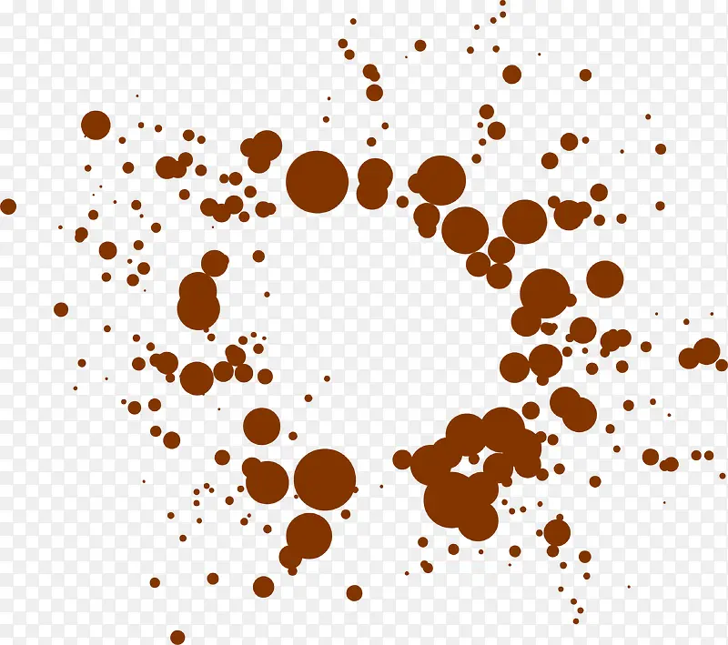 咖啡色圆圈花纹