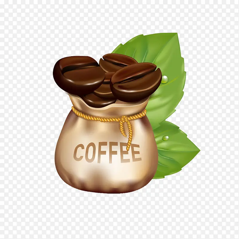 卡通咖啡豆设计图