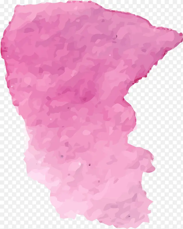 粉色水彩涂鸦