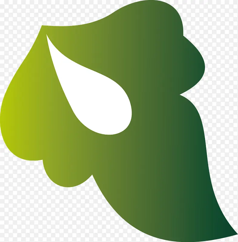 矢量绿色植物设计大树叶创意图标