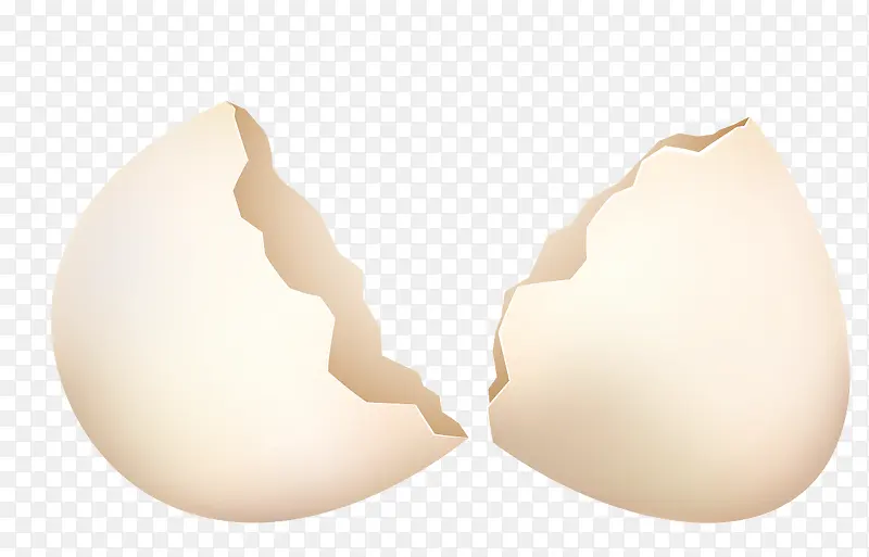 卡通白色鸡蛋壳