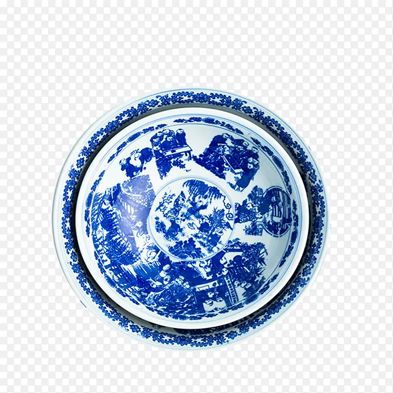 产品实物中国风瓷器青花碗