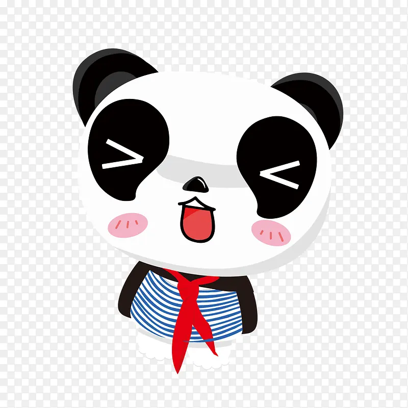卡通可爱的熊猫动物设计