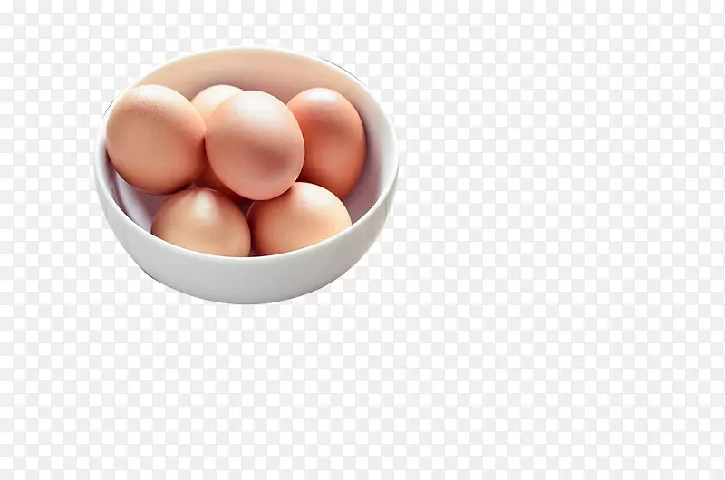 白瓷碗里的鸡蛋