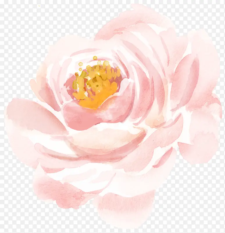 手绘粉色花朵