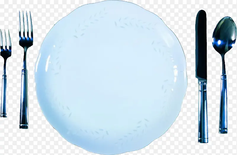 蓝色的盘子