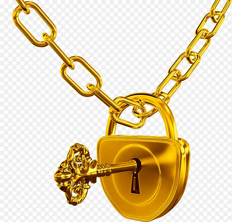 金黄的锁