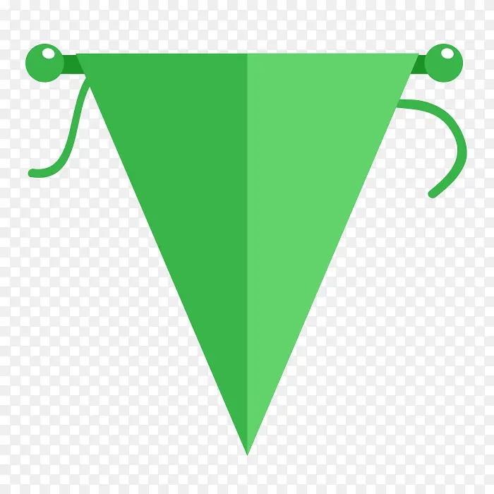 绿色三角旗