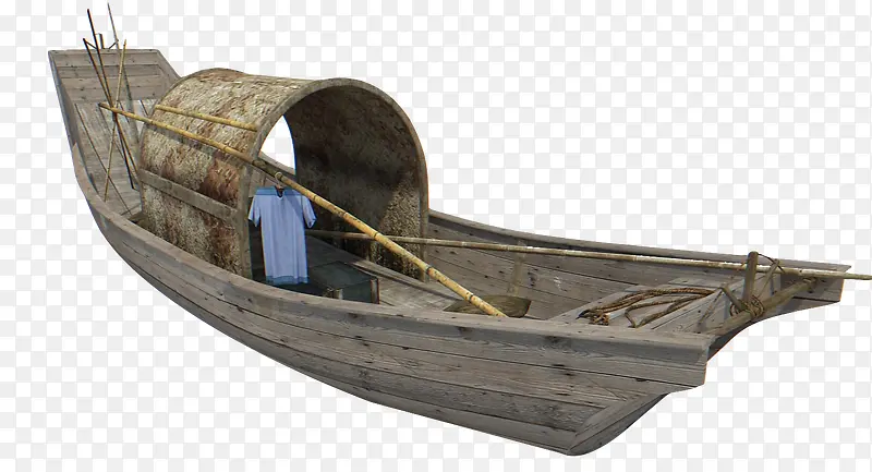 小船蓬破旧古老捕鱼船只