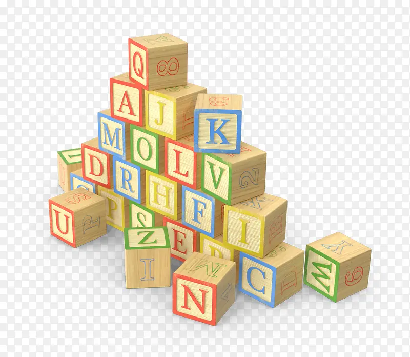 字母积木块学前教育幼教游戏