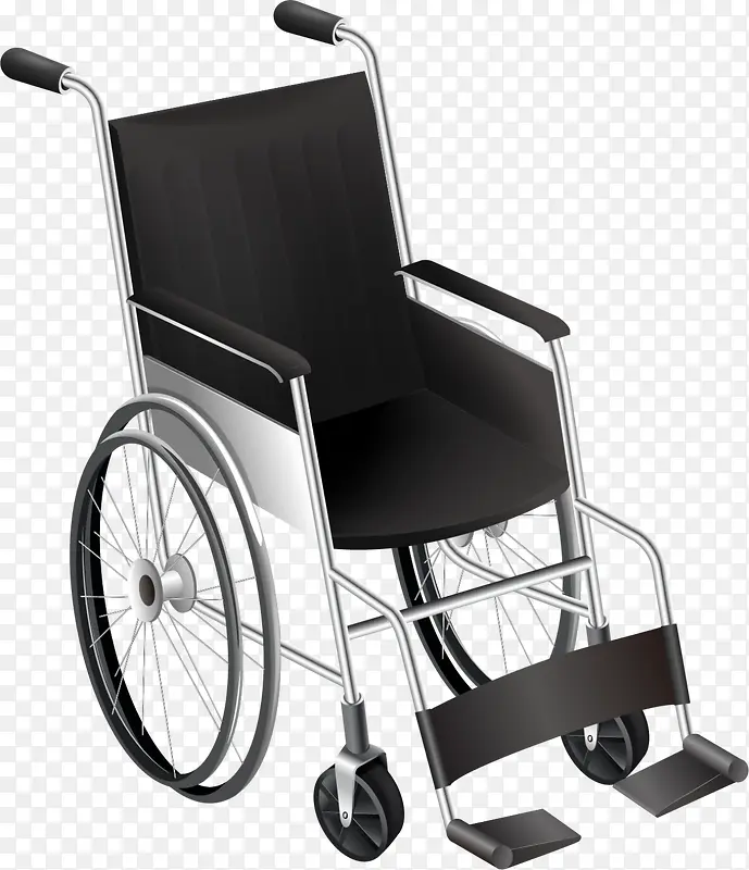 全国助残日黑色轮椅