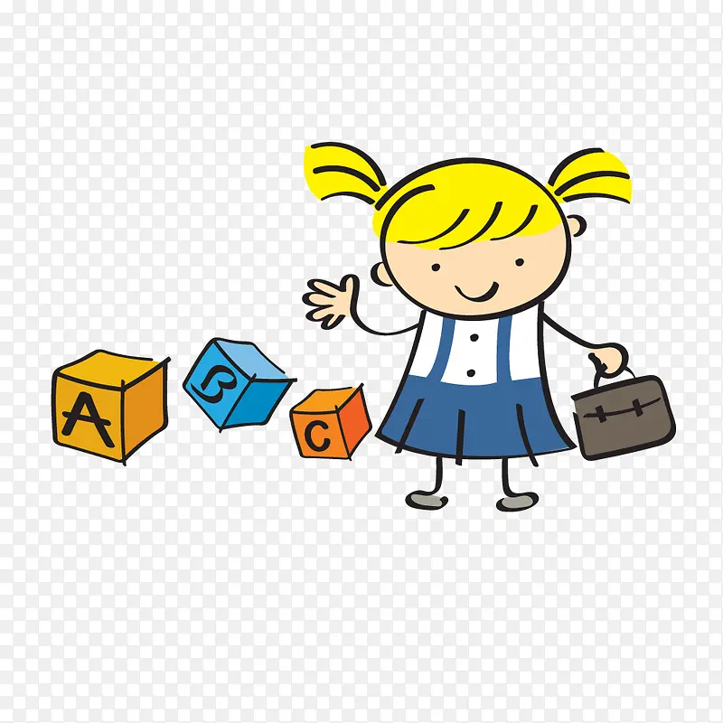 上学的小孩PNG图片素材下载_图片编号qplgebbq-免抠素材网