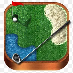 高尔夫球木木运动图标