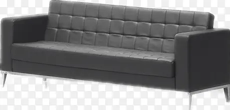 一个灰色的长沙发
