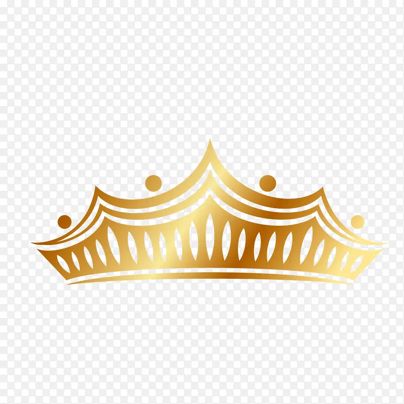 简易五角手绘王室桂冠
