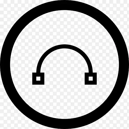 贝塞尔圆形设计按钮图标