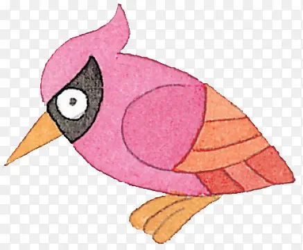 粉色啄木鸟