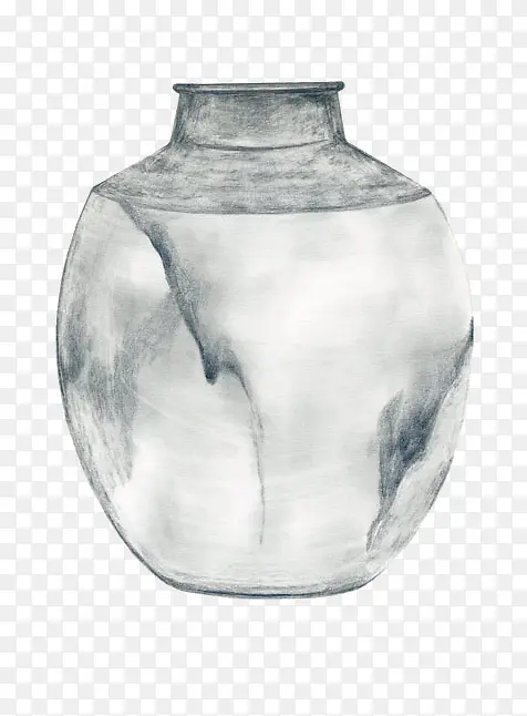 铅笔画花瓶