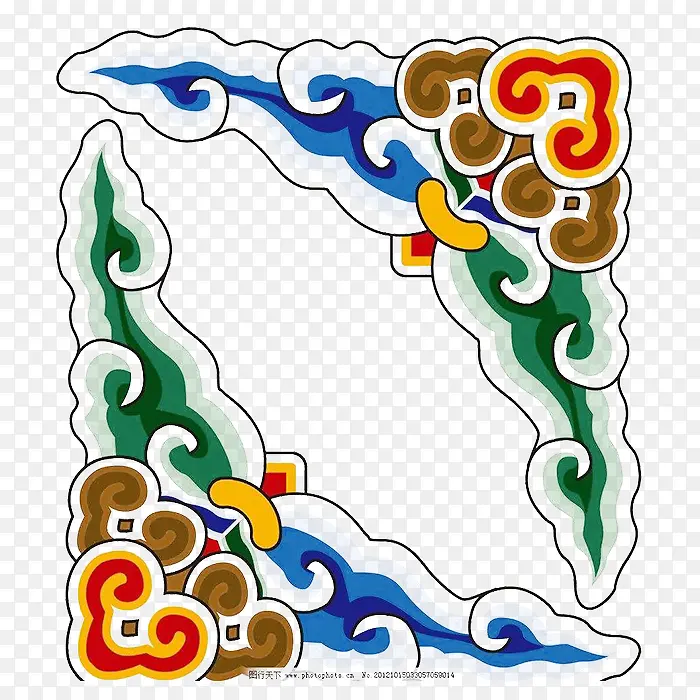 中国风祥云特色边框