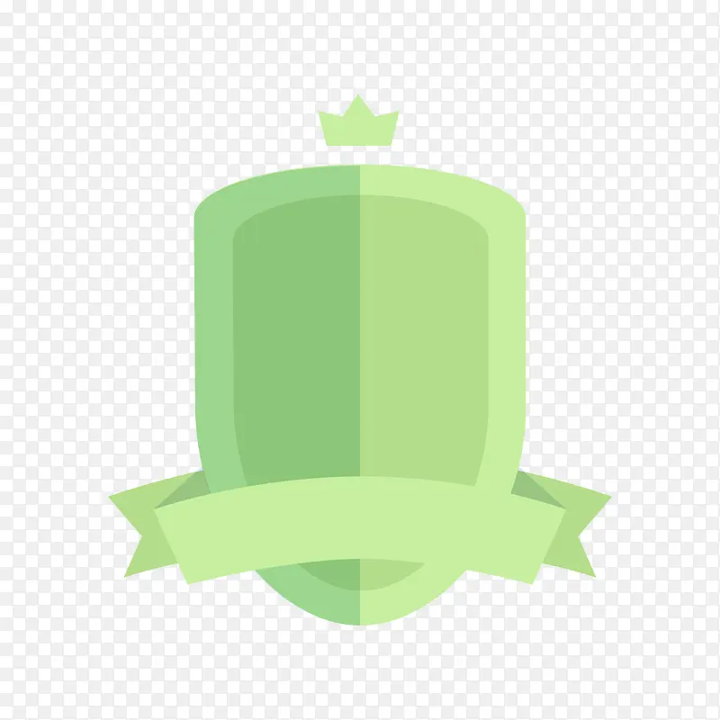 绿色三角皇冠盾牌标志