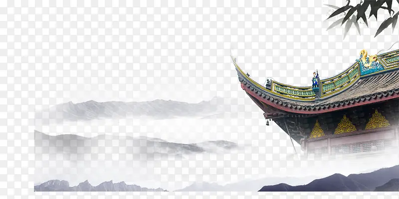 隐居深山的屋檐