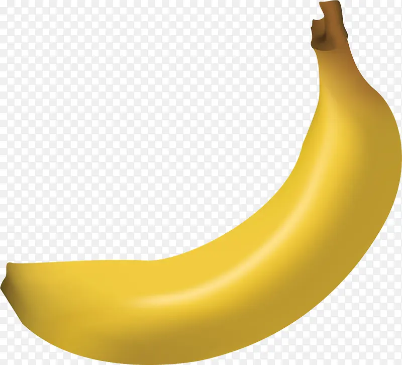 黄色立体美味香蕉
