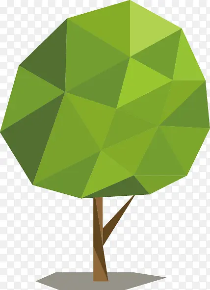几何立体大树