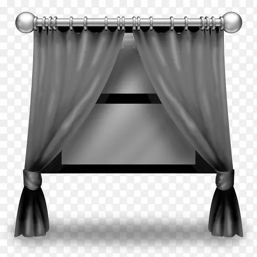 灰色窗帘窗帘curtains-icons