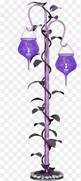 紫色藤蔓吊灯