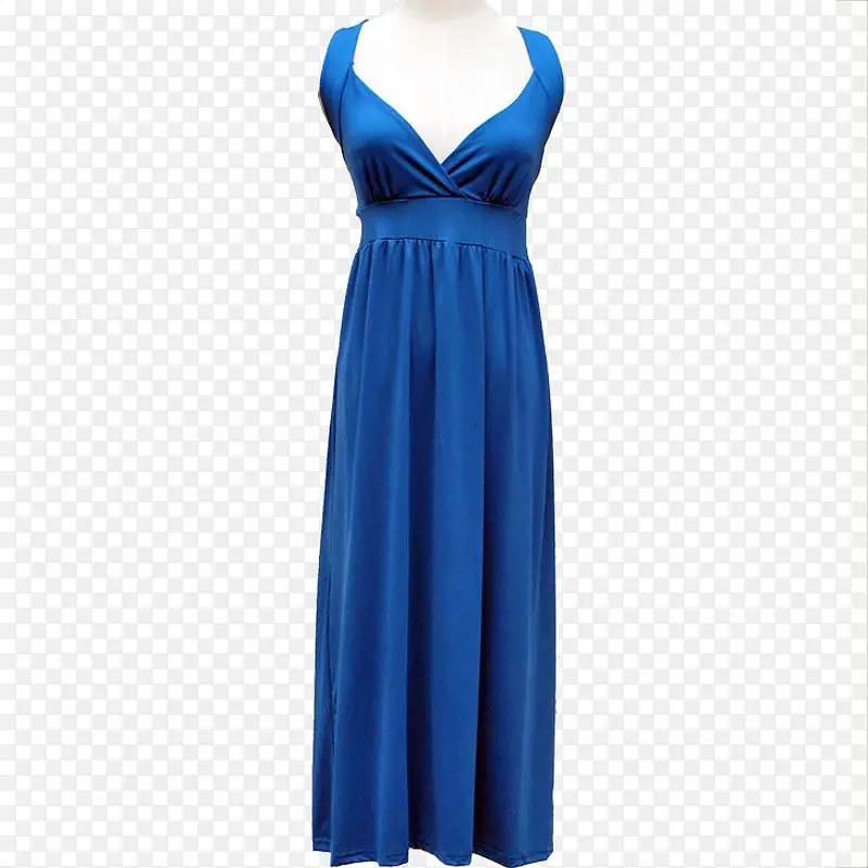 蓝色长裙