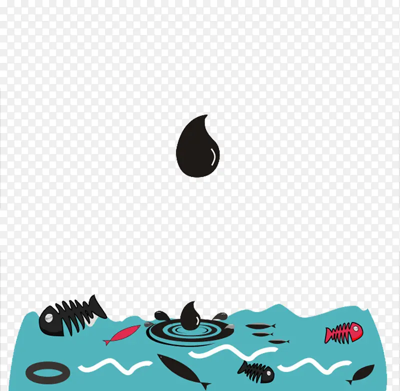 海洋污染创意海报设计素材