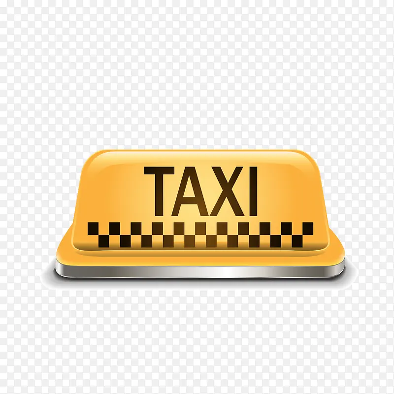 黄色出租车车顶灯