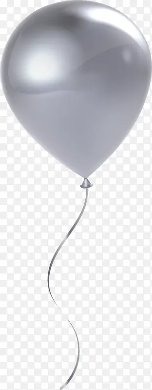 灰色简约气球装饰