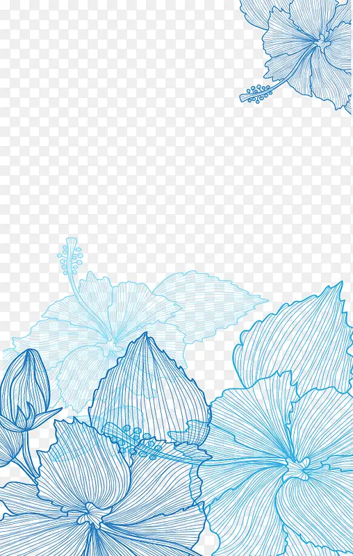 抽象线条花瓣