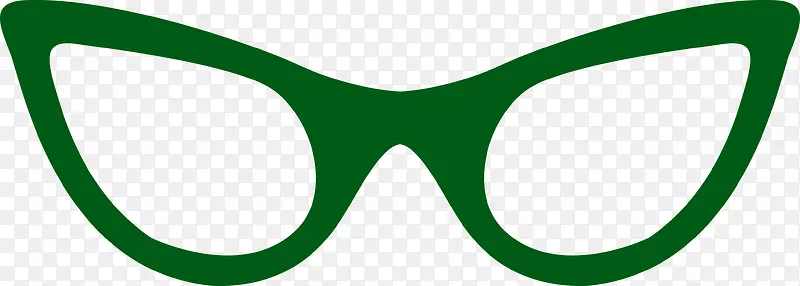 绿色创意眼镜框