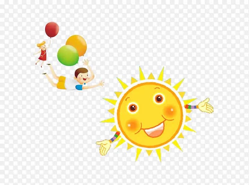 儿童节太阳装饰图案素材