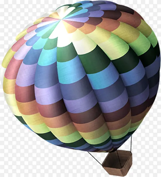 彩色方块热气球夏天