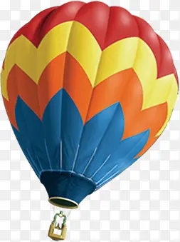 高清摄影飘在空中多彩热气球