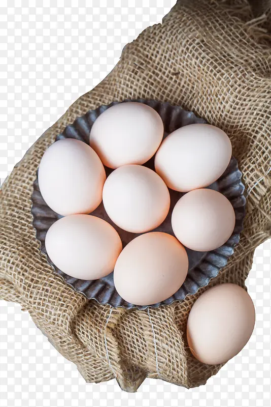 一堆的鸡蛋