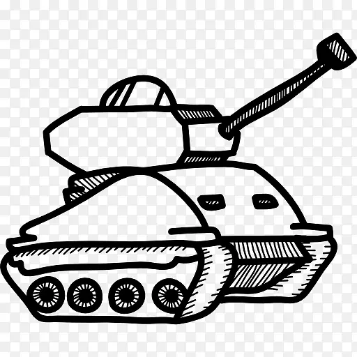 主战坦克图标