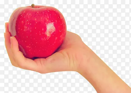 手拿着苹果
