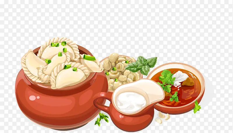 饺子矢量免费下载