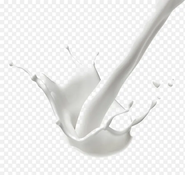 倒出的牛奶矢量图