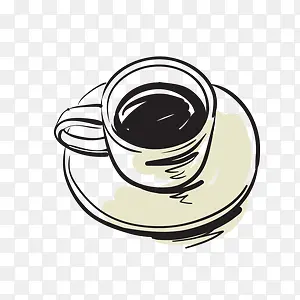 漂浮咖啡杯