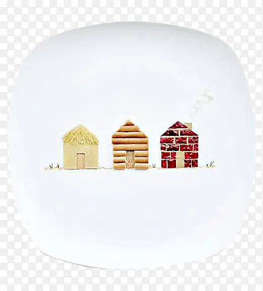 盘子与房子