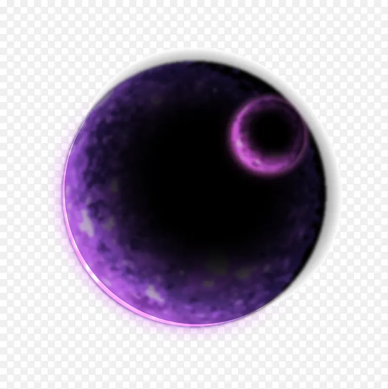 唯美紫色星球圆球