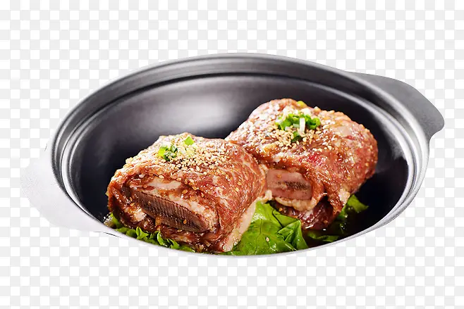 烤好的猪肉卷