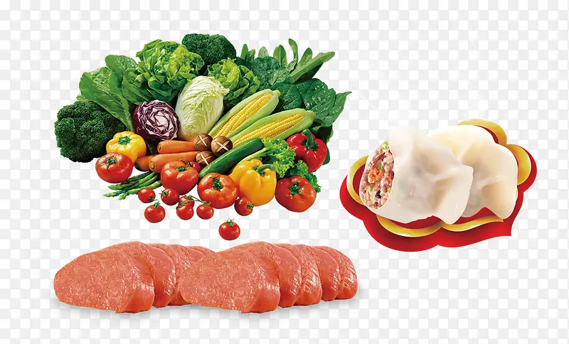 蔬菜和肉食